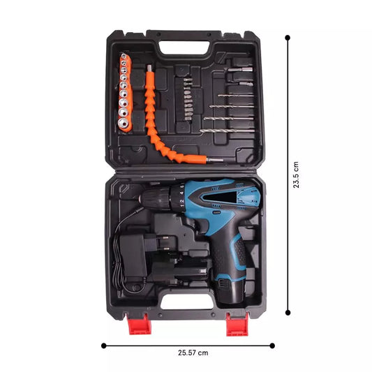 48 pcs Rechargeable Screwdriver Drill Machine Tool kit