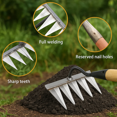 5 Teeth Carbon Steel Garden Weeding Tool