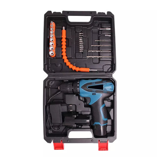 48 pcs Rechargeable Screwdriver Drill Machine Tool kit