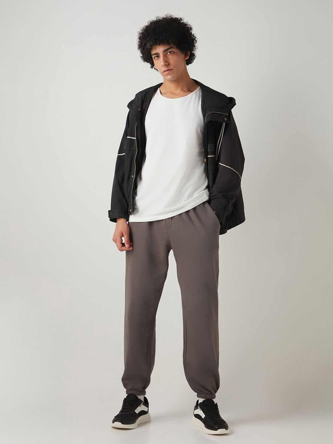 Men's Charcoal Grey Oversized Joggers