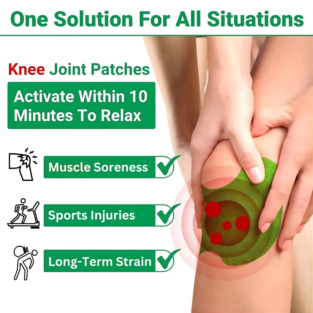 Herbal Knee Pain Relief Patches 🌿 | Fast-Acting Natural Joint & Muscle Pain Relief (Pack of 10/20/30)
