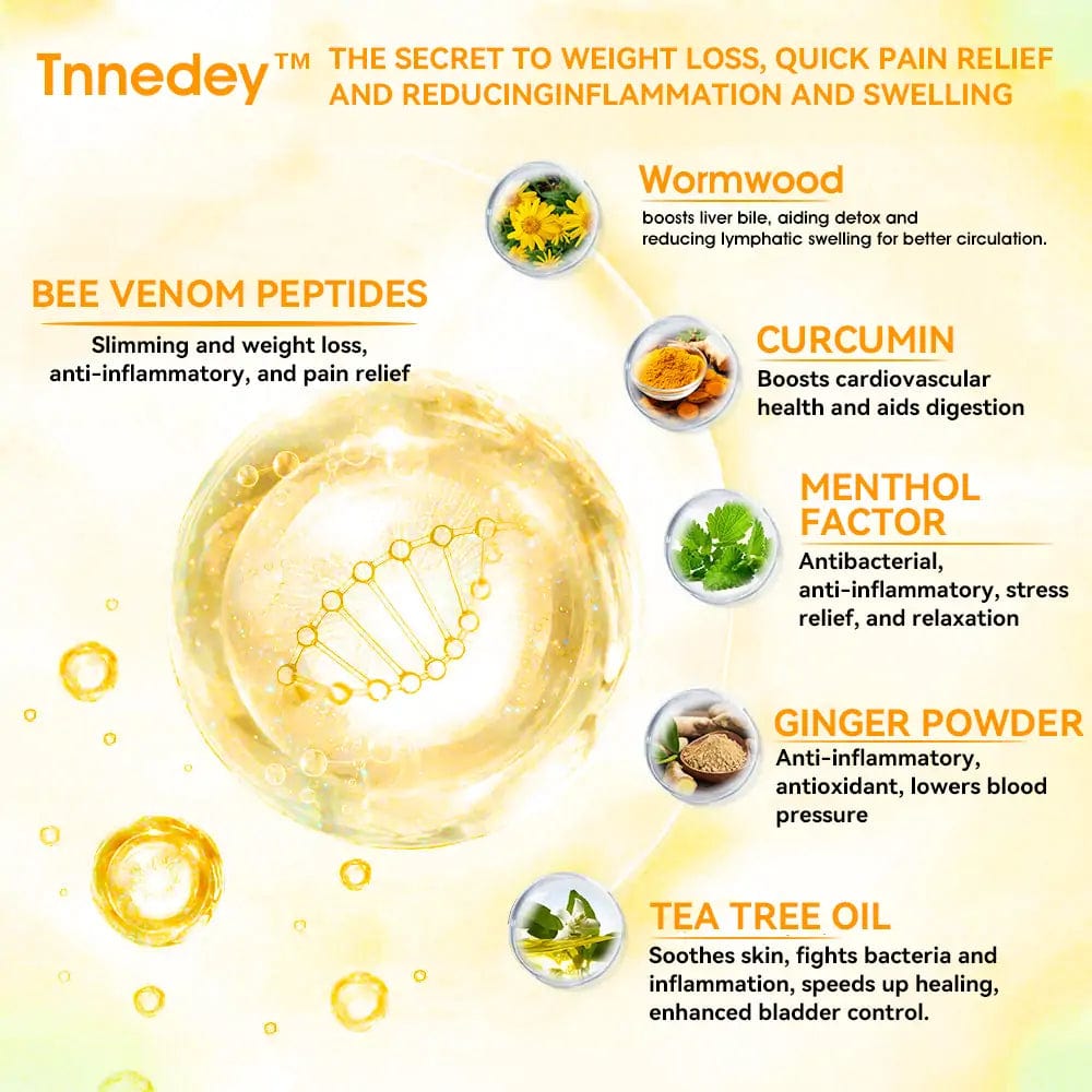 Bee Venom Lymphatic Drainage & Slimming Detox Foot Patches 🌿👣 ( Pack of 10 )