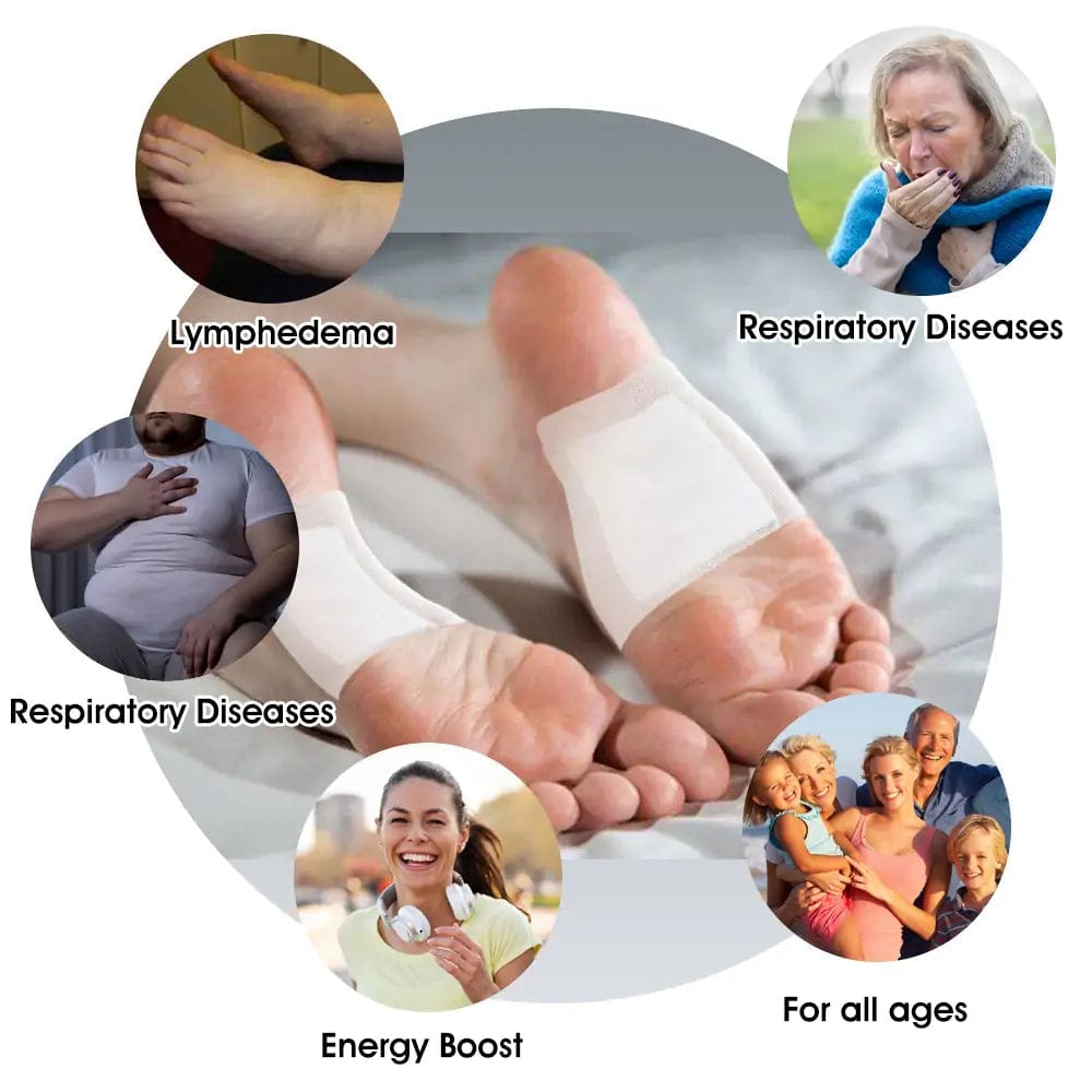 Bee Venom Lymphatic Drainage & Slimming Detox Foot Patches 🌿👣 ( Pack of 10 )